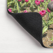 Tri Collie N. Tulips Mouse Pad Mousepad (Ecke)