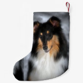 Tri Collie-Weihnachten Kleiner Weihnachtsstrumpf (Rückseite)