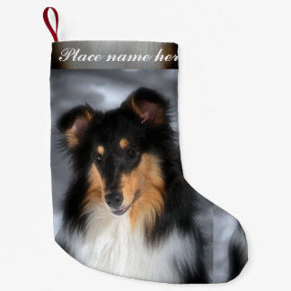 Tri Collie-Weihnachten Kleiner Weihnachtsstrumpf