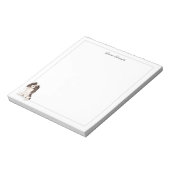 Tri Color Cavalier King Charles Spaniel Border Notizblock (Rotiert)