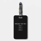 Tri Color Cavalier König Charles Spaniel Hund Gepäckanhänger (Rückseite vertikal)