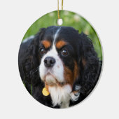 Tri Color Cavalier König Charles Spanier Keramik Ornament (Links)