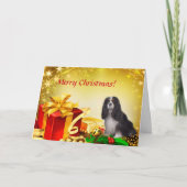 Tri-Color Cavalier Weihnachtskarte Karte (Vorderseite)