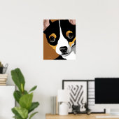 Tri Color chihuahua Poster (Heimbüro)