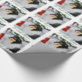 Tri Color Collie Christmas Geschenkpapier (Ecke)