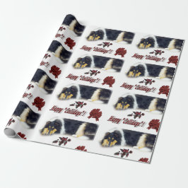 Tri Color Collie Christmas Geschenkpapier