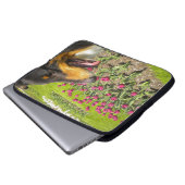Tri Color Collie N Tuips Laptop Sleeve (Vorne Knopf)