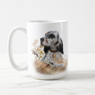 Tri Color English Setter Art, Holcock Jagen Kaffeetasse
