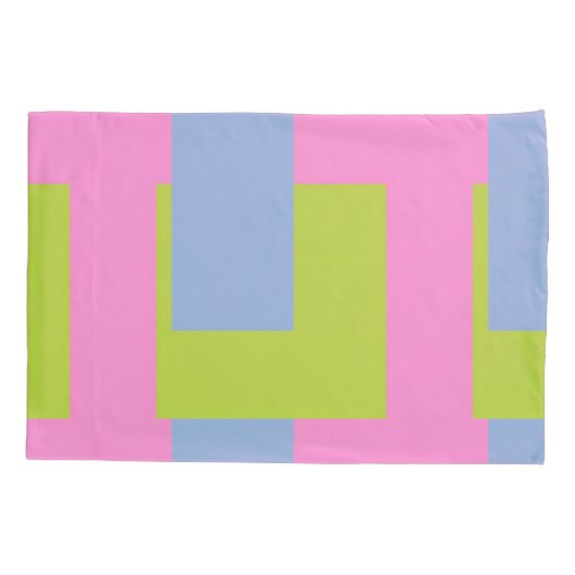 Tri Color Pillowcase Kissenbezug (Rückseite-Links)