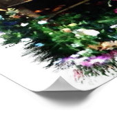 Tri Color Rough Collie Art Print Poster (Ecke)