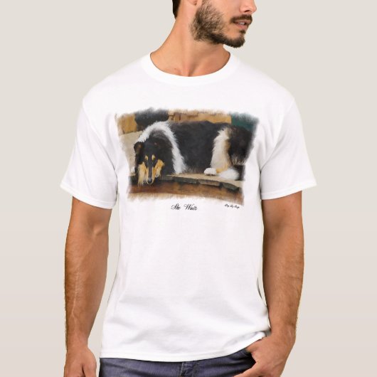 Tri-Color Rough Collie Geschenke T-Shirt (Vorderseite)