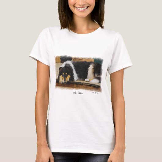 Tri-Color Rough Collie Geschenke T-Shirt (Vorderseite)
