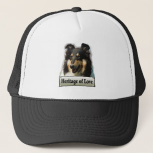 Tri Color Rough Collie Geschenke Truckerkappe