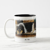 Tri-Color Rough Collie Geschenke Zweifarbige Tasse (Links)