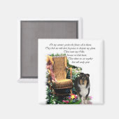 Tri-Color Rough Collie Kunstgeschenke Magnet (Vorderseite/Rückseite)