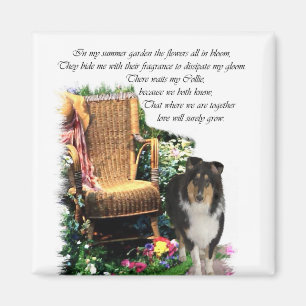 Tri-Color Rough Collie Kunstgeschenke Magnet