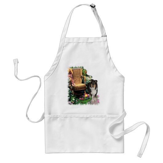 Tri-Color Rough Collie Kunstgeschenke Schürze (Vorne)