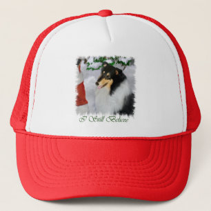 Tri-Color Rough Collie Weihnachtsgeschenke Truckerkappe