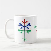 Tri-color-Sapling-Tasse der Standardgröße Kaffeetasse (Links)