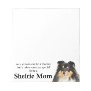 Tri-Color-Sheltie-Mama-Editor Notizblock