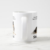 Tri-Color-Sheltie-Vater Jumbo-Tasse (Rückseite)