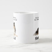 Tri-Color-Sheltie-Vater Jumbo-Tasse (Vorderseite)