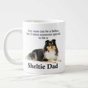 Tri-Color-Sheltie-Vater Jumbo-Tasse