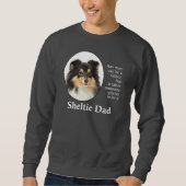 Tri-Color Sheltie Vater Sweatshirt (Vorderseite)