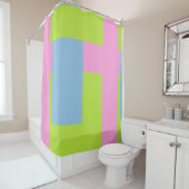 Tri Color Shower Curtain Duschvorhang (Beispiel)