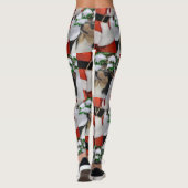 Tri Color Smooth Collie Christmas Leggings (Rückseite)