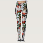 Tri Color Smooth Collie Christmas Leggings (Vorderseite)