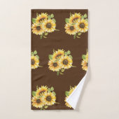 Tri Color Sunflower Badhandtuch Set (Handtuch)