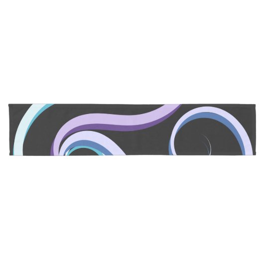 Tri-Color-Swirl Kurzer Tischläufer (Horizontal)