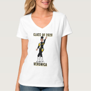 Tri-Color Tänzer Schwarz Weiß Silber #2 T-Shirt