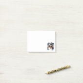Tri-Colored Australian Shepherd Dog Post-it Klebezettel (Auf Schreibtisch)