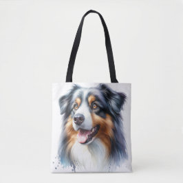 Tri-Colored Australian Shepherd Dog Tasche