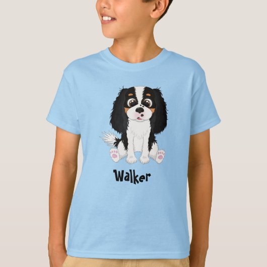 Tri-Colored Cavalier King Charles Spaniel T-Shirt (Vorderseite)