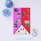 Tri-Contrast Kleiner Flyer - A6-esque Anpassung (Einzeln)