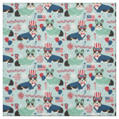 tri corgi dog usa patriotic stoff (Muster)