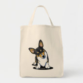 Tri Curious Corgi Tragetasche (Vorne)