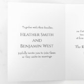 Tri-Fald-Einladungs-Vorlage Dreifach Gefaltete Einladung (Innen Erste Seite)