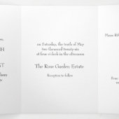 Tri-Fald-Einladungs-Vorlage Dreifach Gefaltete Einladung (Innenseite Mitte)