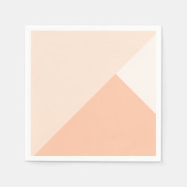 Tri-Farb-Pfirsich, Rose weiß und antikweiß Serviette