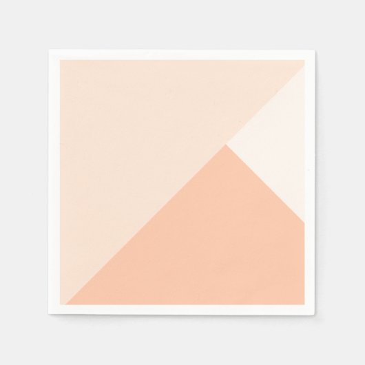 Tri-Farb-Pfirsich, Rose weiß und antikweiß Serviette (Vorderseite)