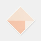 Tri-Farb-Pfirsich, Rose weiß und antikweiß Serviette (Ecke)