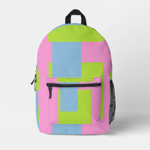 Tri Farbe Bedruckter Rucksack