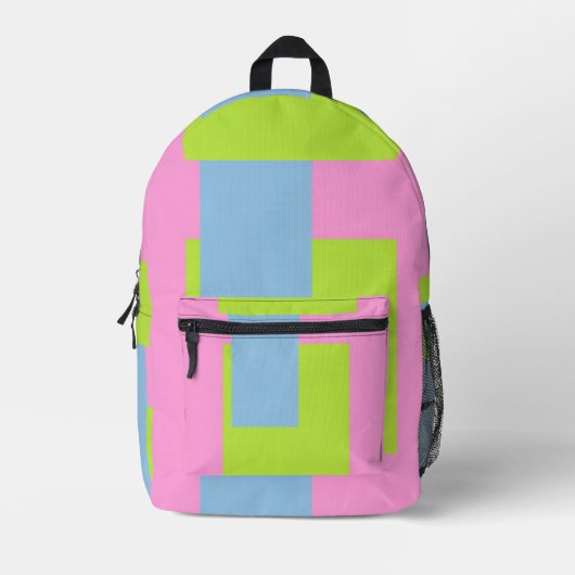 Tri Farbe  Bedruckter Rucksack (Vorderseite)
