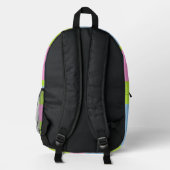 Tri Farbe  Bedruckter Rucksack (Rückseite)