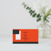 Tri Farbe Deco1 Visitenkarte (Stehend Vorderseite)