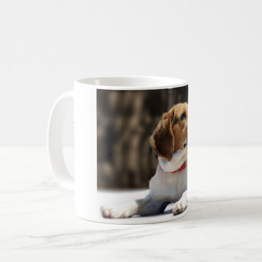 Tri FarbeBeagle Kaffeetasse (Vorderseite Links)